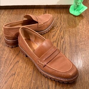 Madewell Women’s Brown Lug Sole Loafers “The Corinne” S 6